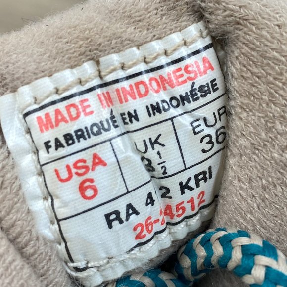 Reebok Vintage Women's Size 6 Lace Up Hiking Boots Brown Teal - Picture 5 of 7